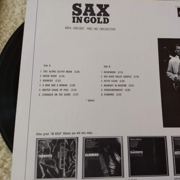 vintage 60s RARE Polydor Canada Records saxophone bundle - Picture 3 of 7